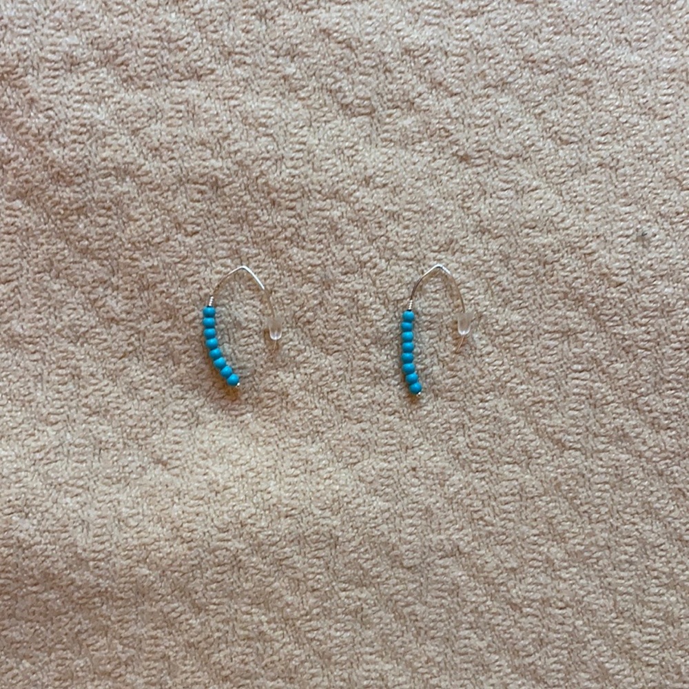 Beautiful turquoise bead earrings!
